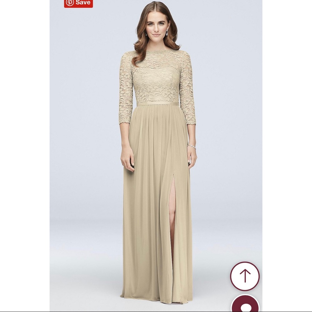 3/4 Sleeve Bridesmaids Dress